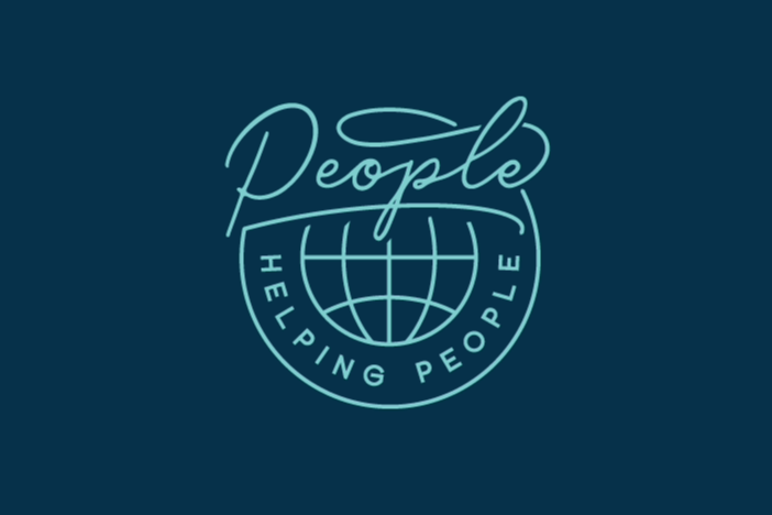 People Helping People logo on blue background